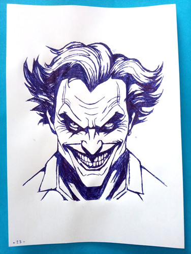 Disegno joker batman mano - disegno, di