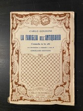 LA FAMIGLIA DELL'ANTIQUARIO. Commedia in tre atti. Goldoni. Signorelli.