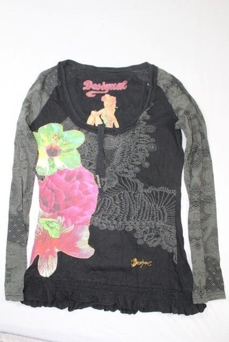 Maglietta desigual grigio - maglietta, m