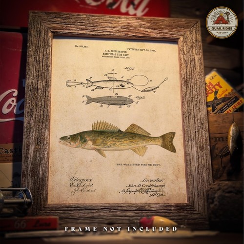 Walleye fish art - art, pesca