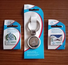 2 spille olimpiadi invernali 2006 + 1 portachiavi - sponsor ufficiale Sanpaolo.