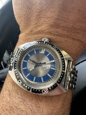 Vintage Diver Watch Gewa Automatico Bello Braccialato 38mm Acciaio