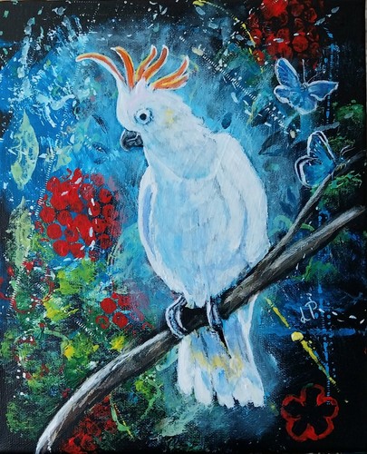 Quadro moderno pappagallo