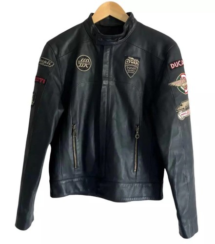 Giacca pelle moto uomo - giacca,