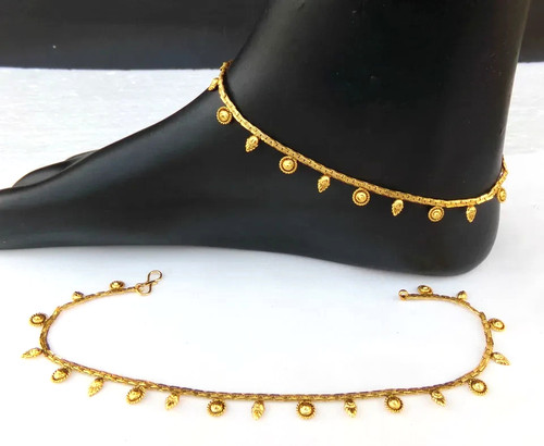 Set cavigliera catena designer