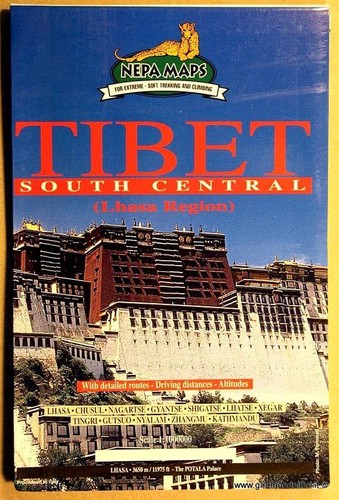 Carta geografica tibet south - geografica,