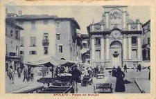 1105) CARTOLINA SPOLETO PIAZZA
