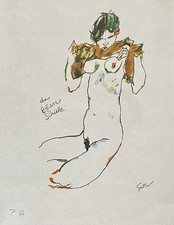 Renato GUTTUSO "OMAGGIO A EGON