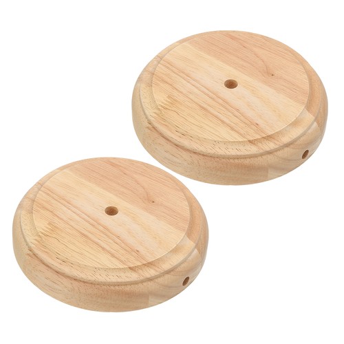 Pezzi base lampada legno - 2,