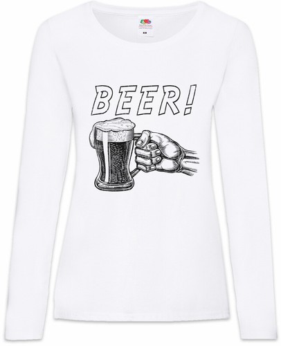 Birra shirt donna manica - birra!, t-shirt
