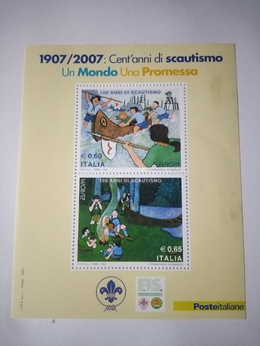Italia foglietto centenario - italia:foglietto, "centenario