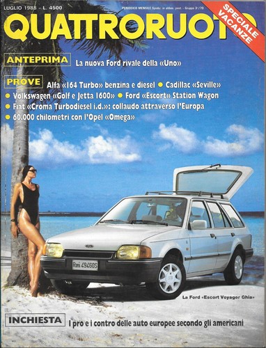 Quattroruote 393 1988 ford - quattroruote,