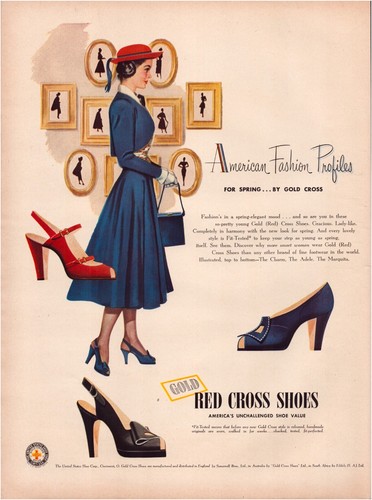 Scarpe croce rossa - rossa, 1948
