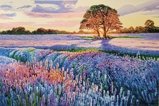 Athos Faccincani    Serigrafia Pensieri e profumi nell'ora dell'Ave Maria