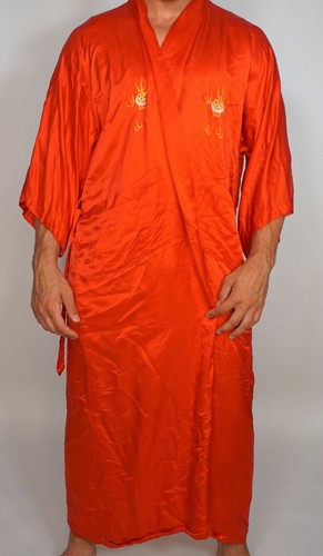 Accappatoio uomo seta ricamato - uomo,