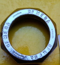 PER CUFFIE OFMEGA RICAMBI DADO BLOCCAGGIO ACCIAIO CROMATO BICI VINTAGE