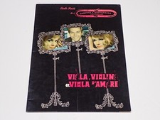 VIOLA VIOLINO E VIOLA D'AMORE ENRICO MARIA SALERNO  BROCHURE DEPLIANT TEATRO