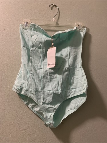 Body bustier vert bershka - body,
