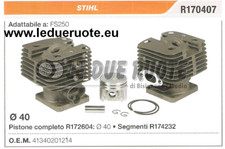 41340201214 KIT CILINDRO E PISTONE  STIHL FS250 DECESPUGLIATORE Ø 40