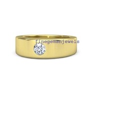 Moissanite Gemma Placcato Oro