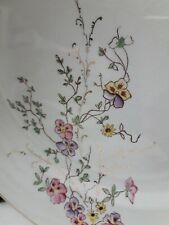 S. C. I. Laveno coppia piatti piani Verbanum Stone fiori oro 