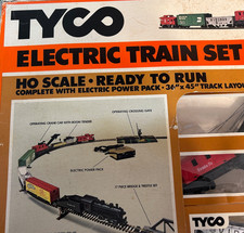 Grande SET/KIT TRENO FERROVIARIO TYCO scala HO anni '90 n. 7326 Santa FE, LOCO alimentato