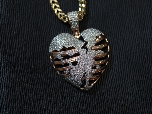 Ciondolo cuore oro rosa - , si