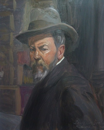 Uomo con cappello sorolla - con, "sorolla"