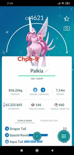 Pokemon shiny palkia lv50 - shiny,