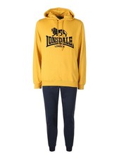 Lonsdale Completo tuta da uomo 2 pezzi con cappuccio - senape