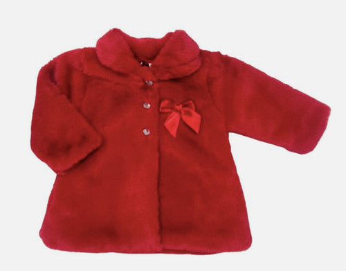 Cappotto rosso bambina