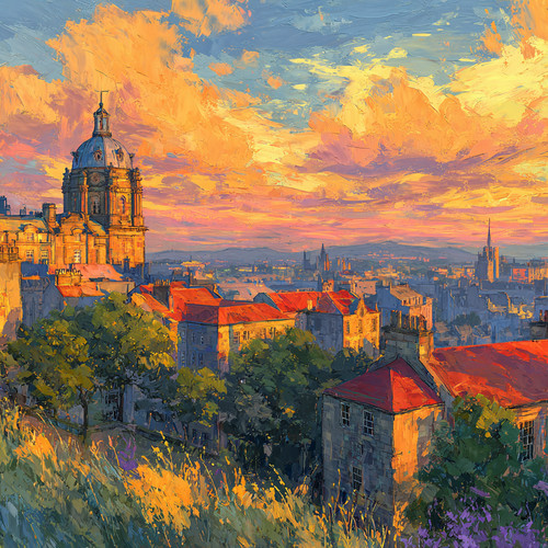 Edimburgo scozia 24x24 - scozia,