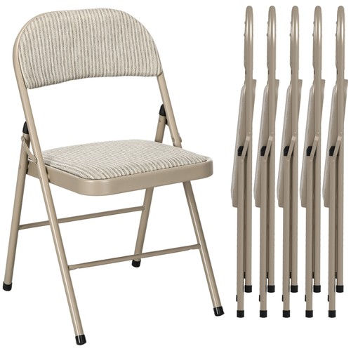 Homcom set sedie - sedie, pieghevoli