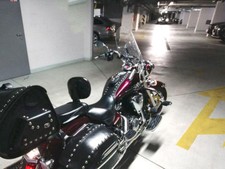 S) YAMAHA MIDNIGHT STAR XVS1300 VSTAR XVS 1300 SERBATOIO PELLE pannello copertura pad bavaglino