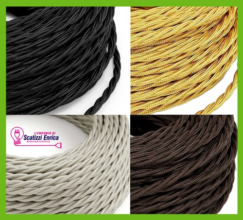 Cavo elettrico treccia tessuto - cavo,