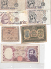 lotto banconote 18  ITALIA 20 STRANIERE MISTE ITALIA E MONDO