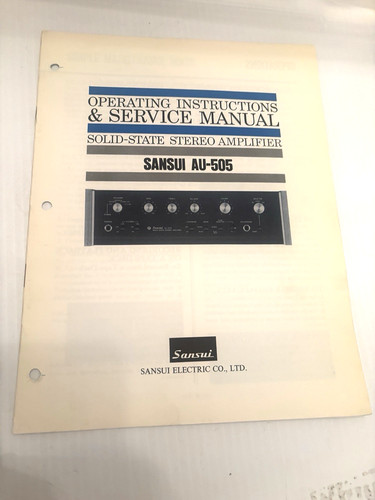 Amplificatore sansui 505 - amplificatore, au-505