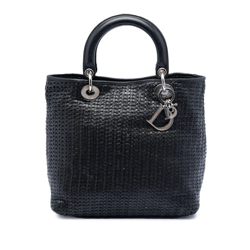 Dior medium woven cuir - medium,