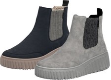 Rieker Stivaletti Chelsea Da Donna Con Tacco A Cuneo E Suola Profilata N2553