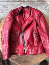Giacca da motociclista rossa