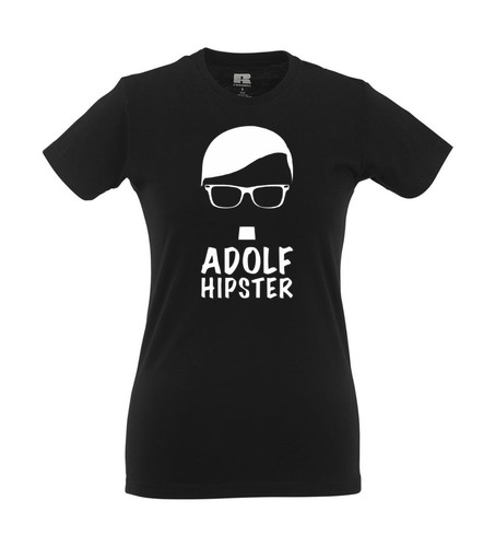 Maglietta adolf hipster fun - i,