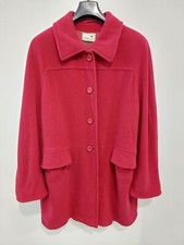 Cappotto Donna Lana Rosso Lampone