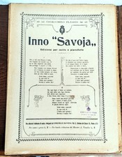 SPARTITO INNO SAVOJA - a S.M