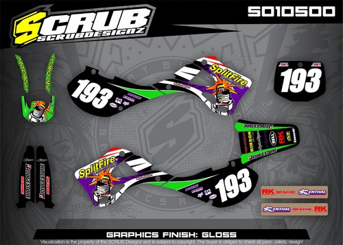 Grafica per kawasaki kx125 - grafica,