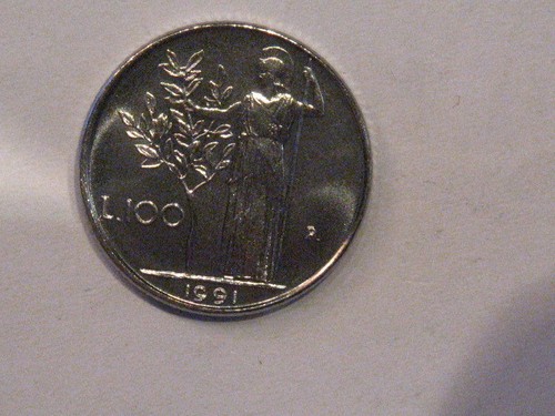 100 lire 1991 - , con