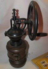 Macina caffe antico in legno e metallo alto 40 cm