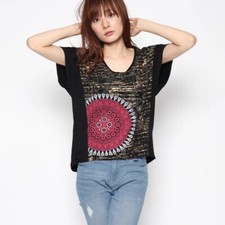 Unequal Blouse Written Black