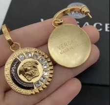 Medusa earrings versace gold - medusa,