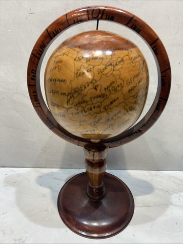 Mappamondo haitiano legno - mappamondo,