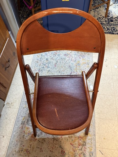 Antique bentwood folding chair
